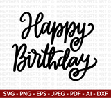 Happy Birthday SVG