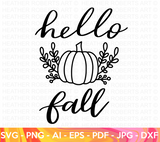 Hello Fall SVG