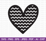 Zigzag Pattern Heart SVG