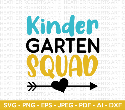 Kindergarten Squad Svg