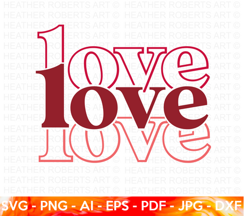 Layered Love SVG