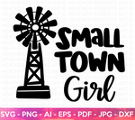 Small Town Girl SVG