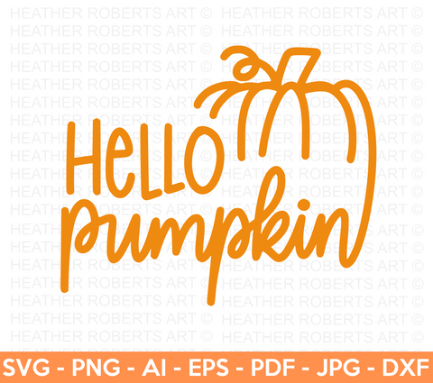 Hello Pumpkin SVG