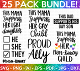 Gay Pride Ally SVG Bundle