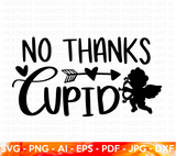 No Thanks Cupid SVG