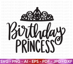 Birthday Princess SVG