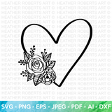 Rose Heart SVG