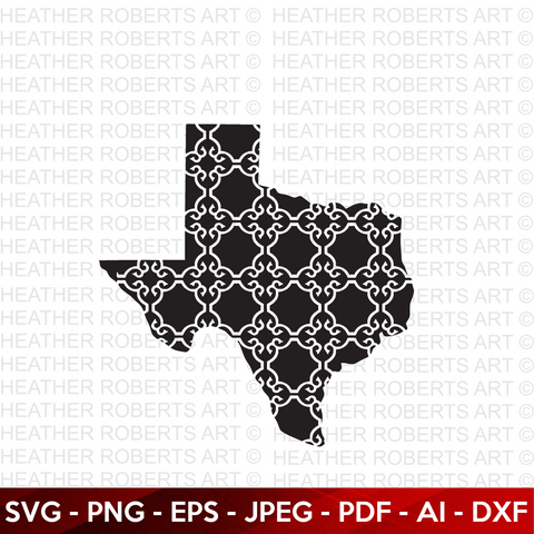 Texas Pattern Design SVG