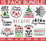 Christmas Colored SVG Bundle