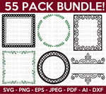 Frames and Borders SVG Bundle