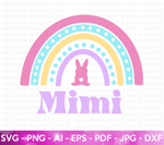 Mimi Easter Rainbow SVG