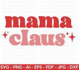 Mama Claus Retro SVG