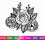 Rose Flower Bouquet SVG