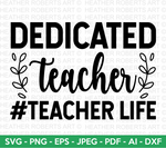 Dedicated Teacher SVG