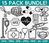 Nurse Icons SVG Bundle