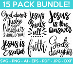 Jesus Christian SVG Bundle