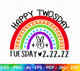 Twosday Rainbow SVG