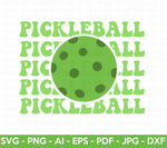 Retro Pickleball SVG