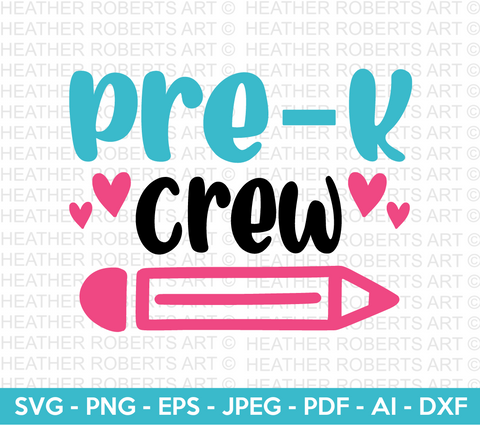 Pre - K Crew Svg