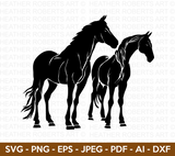 Horses SVG