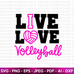 Live Love Volleyball SVG