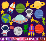 Outer Space - Planet Clipart Set