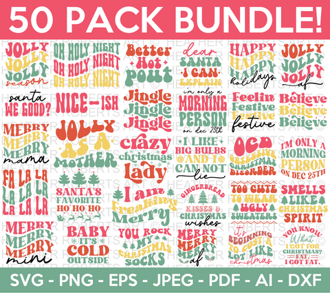 Christmas Retro SVG Bundle