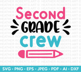 Second Grade Crew Svg