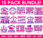 Retro Cheerleader SVG Bundle