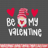 Be My Valentine Gnome SVG