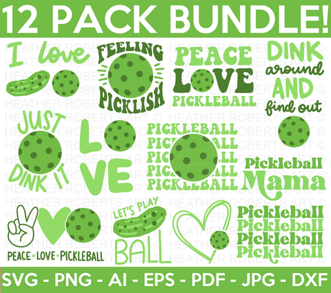 Pickleball SVG Bundle