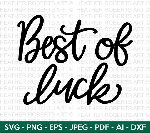 Best of Luck SVG