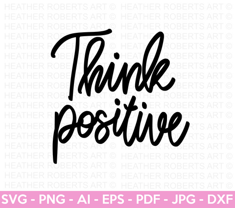 Think Positive SVG