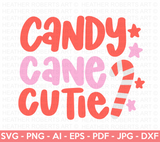 Candy Cane Cutie SVG