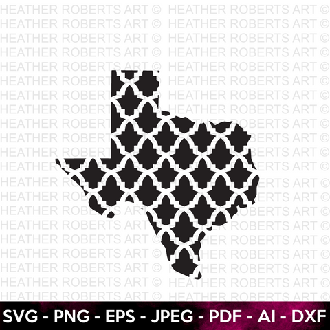 Texas Pattern Design SVG