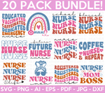 Retro Nurse SVG Bundle