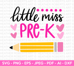 Little Miss Pre-K Svg