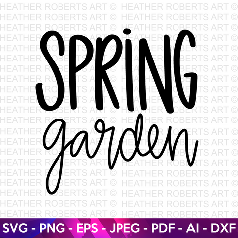 Spring Garden Svg