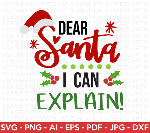 Dear Santa | I Can Explain Svg