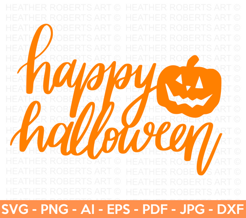 Happy Halloween Colored SVG