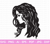 Woman Portrait SVG