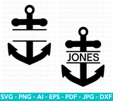 Anchor Split Frame SVG