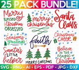 Christmas Colored SVG Bundle