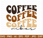 Coffee Vibes Retro SVG