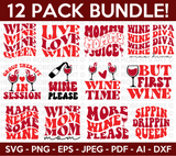 Retro Wine Svg Bundle