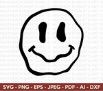 Melted Smiley Face Svg