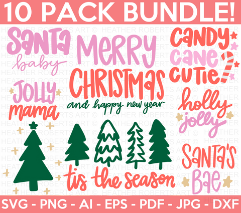 Retro Christmas SVG Bundle