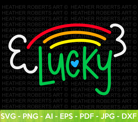 St. Patrick's Lucky Rainbow SVG