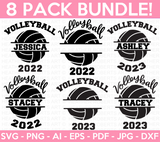 Volleyball Monogram Mini SVG Bundle