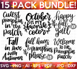 Fall SVG Bundle